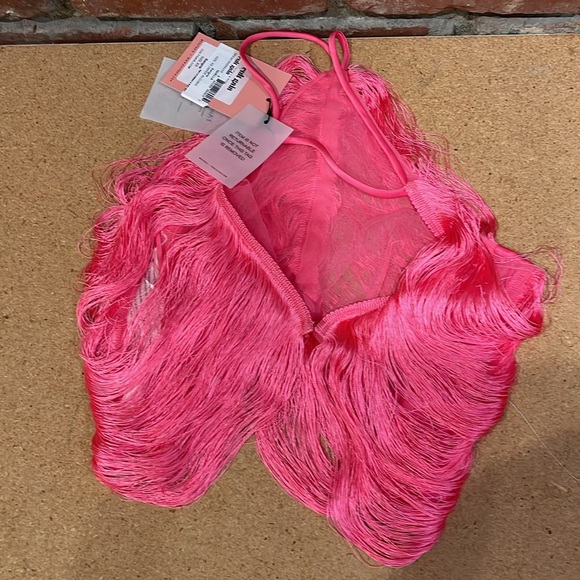 Cult Gaia Quella Fringe Crop Top size XS NWT - Picture 6 of 6
